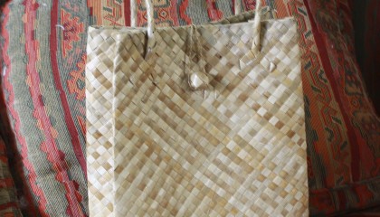 Lauhala  (Pandanus) Kete Bag