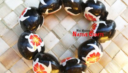 Handpainted Kukui Nuts Bracelets